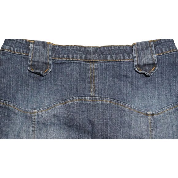 Route 66 Jean Skirt Womens Size 8 Blue Denim Stretch High Waist? - Picture 6 of 8